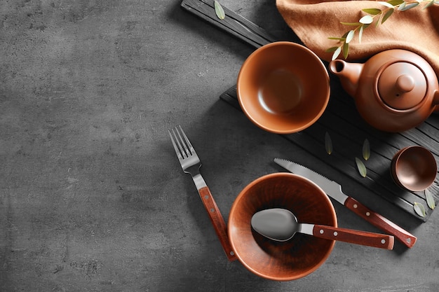 Tazas y utensilios de cocina