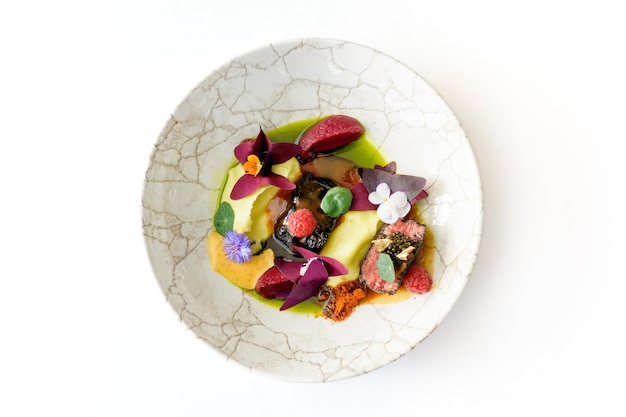 Plato culinario creativo